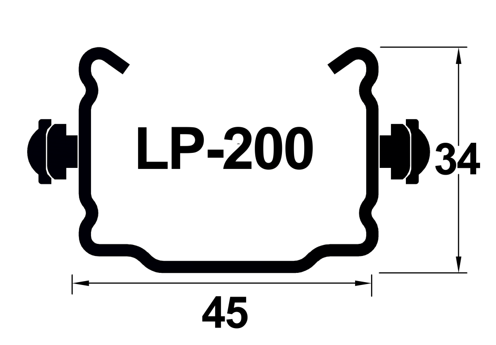 Poste metálico posviman LP200 1,5mm x 2,00m